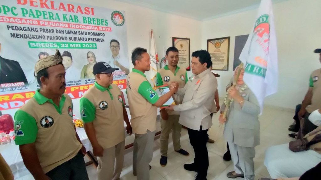 Momen Deklarasi Dukung Prabowo Subianto Presiden 2024 oleh DPC Papera Kabupaten Brebes - Jawa Tengah (22/05/2024)